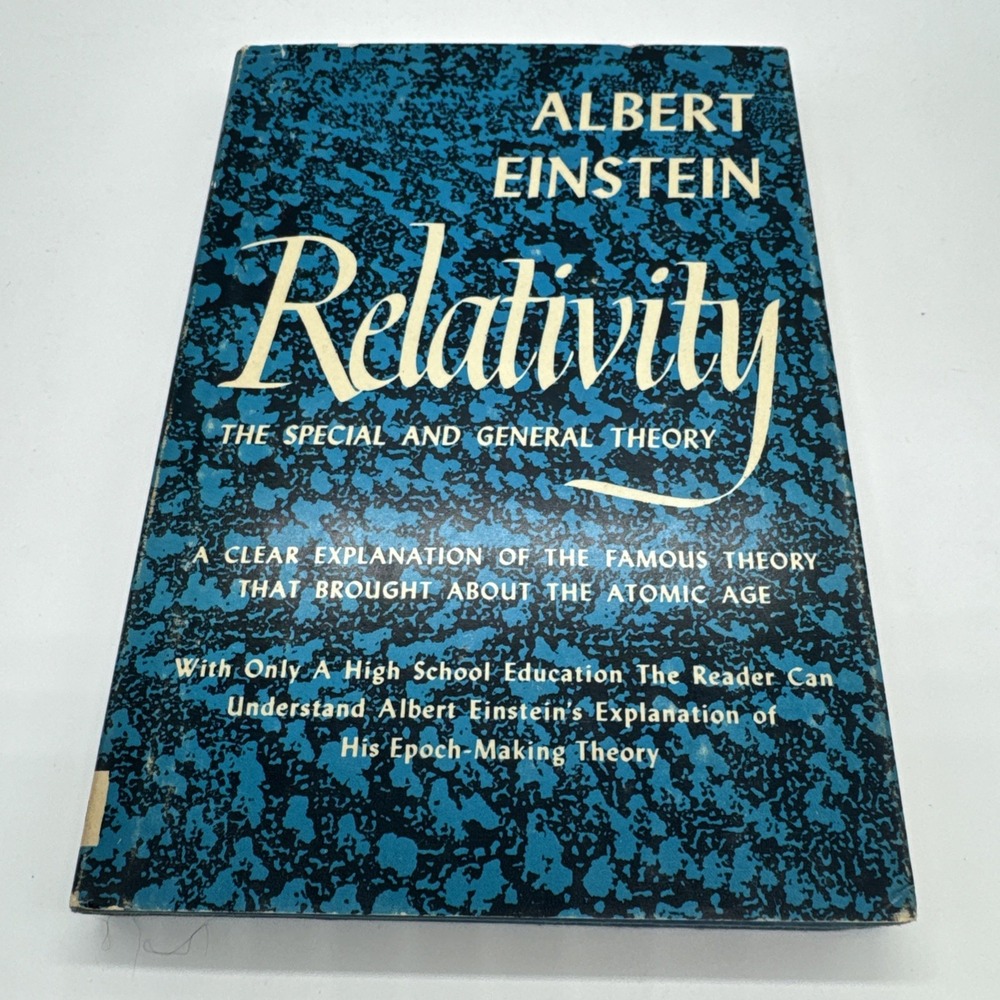 Albert Einstein Relativity Special General Theory 1961 Rare Hardcover Book w/ DJ